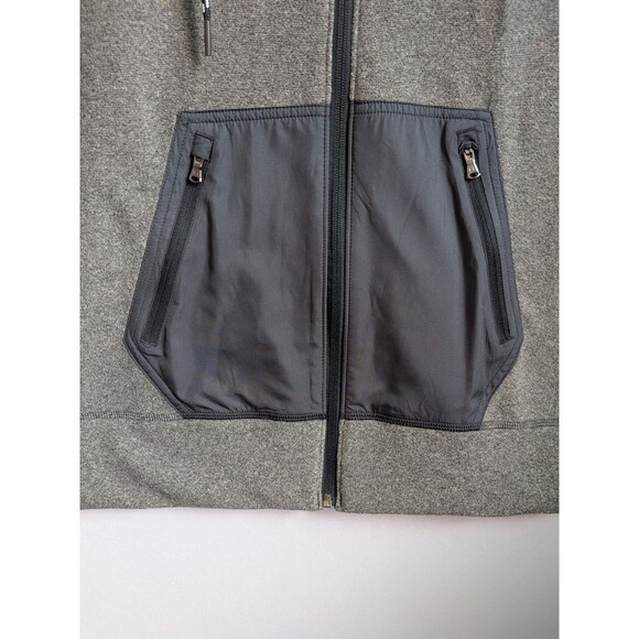 Under Armour Vest UA Womens Medium Survivor Hybrid Cold Gear Full Zip Gray Black - Picture 2 of 15